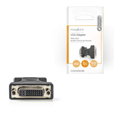ΑΝΤΑΠΤΟΡΑΣ VDI ΑΡΣ. - DVI-I 24+5-PIN ΘΗΛ.  NEDIS CCGP32901BK