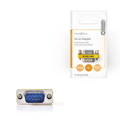 ΑΝΤΑΠΤΟΡΑΣ D-SUB 9PIN ΑΡΣ-D-SUB 9PIΝ ΘΗΛ  NEDIS CCGP52812ME