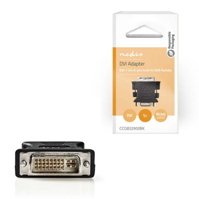 ΑΝΤΑΠΤΟΡΑΣ DVI-I DUAL ΑΡΣ. -VGA ΘΗΛ   NEDIS CCGB32900BK