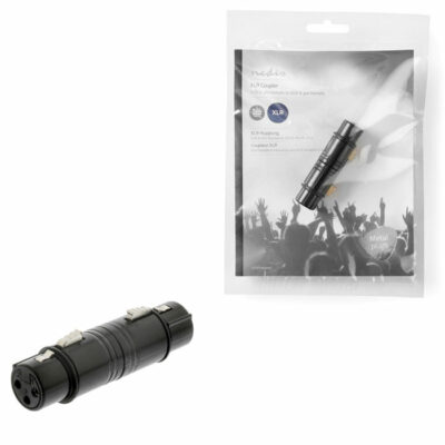 ΑΝΤΑΠΤΟΡΑΣ XLR 3-PIN ΘΗΛ ΣΕ ΘΗΛ.   NEDIS COTP15920BK