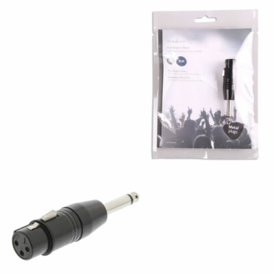 ΑΝΤΑΠΤΟΡΑΣ  XLR 3-PIN ΘΗΛ ΣΕ 3,5mm mono ΑΡΣ. NEDIS COTP15940BK