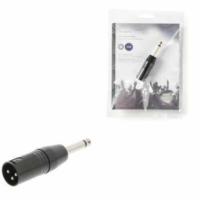 ΑΝΤΑΠΤΟΡΑΣ XLR  3-PIN  ΑΡΣ. ΣΕ 6,35 mm mono ΑΡΣ.  NEDIS COTP15942BK