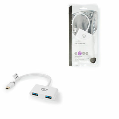USB hub  2 ΘΥΡΩΝ  ΑΠΟ TYPE-C ΑΡΣ. ΣΕ 2xUSB  TYPE-A  0.20m ΣΕ ΛΕΥΚΟ ΧΡΩΜΑ  NEDIS CCBP65960WT02