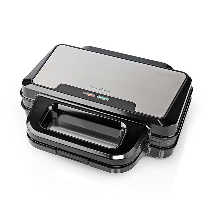 ΤΟΣΤΙΕΡΑ ΜΕ ΑΝΤΙΚΟΛΛΗΤΙΚΕΣ GRILL ΠΛΑΚΕΣ 900W NEDIS KASG100FBK