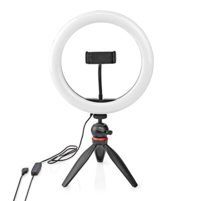 RING LIGHT 10" 26cm LED RLSTND100BK NEDIS