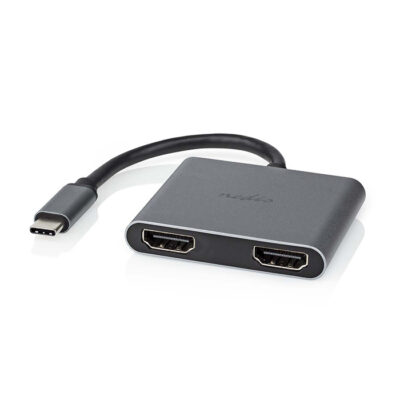 ΣΤΑΘΜΟΣ  ΣΥΝΔΕΣΗΣ USB 3.2 GEN 1X1 USB TYPE-C ΑΡΣ. ΣΕ 2ΧHDMI ΘΗΛ.  ΜΕ ΕΝΣΩΜΑΤΩΜΕΝΟ ΚΑΛΩΔΙΟ 0,10m