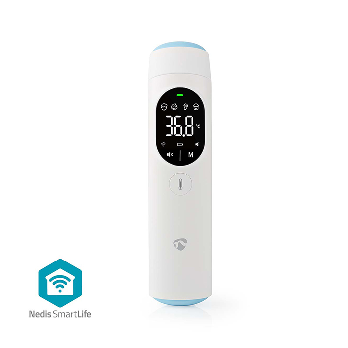 BLUETOOTH SMART ΨΗΦΙΑΚΟ ΘΕΡΜΟΜΕΤΡΟ ΥΠΕΡΥΘΡΩΝ ΜΕΤΩΠΟΥ ΚΑΙ ΑΥΤΙΟΥ NEDIS BTHTIR10WT