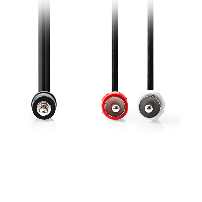ΚΑΛΩΔΙΟ ήχου 3,5mm stereo αρσ. - 2x RCA αρσ., 3.00m. CAGL22200BK30 NEDIS
