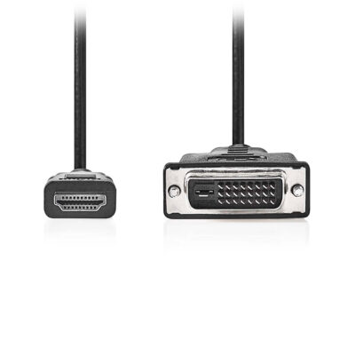 ΚΑΛΩΔΙΟ HIGH SPEED HDMI ΑΡΣ.-DVI-D 24+1PIN  ΑΡΣ. 2.00m  ΣΕ ΜΑΥΡΟ ΧΡΩΜΑ  NEDIS CCGL34800BK20