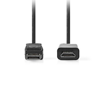 ΚΑΛΩΔΙΟ ΕΙΚΟΝΑΣ DISPLAYPORT ΑΡΣ.-HDMI ΑΡΣ 1.00m  NEDIS CCGL37100BK10