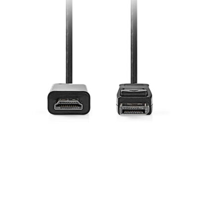 ΚΑΛΩΔΙΟ ΕΙΚΟΝΑΣ DISPLAYPORT ΑΡΣ.-HDMI ΑΡΣ. 2.00m  NEDIS CCGL37100BK20