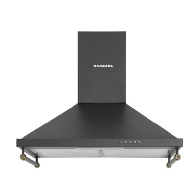 ΑΠΟΡΡΟΦΗΤΗΤΗΡΑΣ  ΚΟΥΖΙΝΑΣ ΚΑΜΙΝΑΔΑ  60cm HAUSBERG HB-1505RST  ΜΑΥΡΟ ΡΟΥΣΤΙΚ TELEMAX