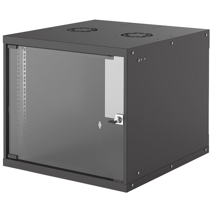 RACK ΕΠΙΤΟΙΧΟ 19" 9U 540x560 ΜΑΥΡΟ