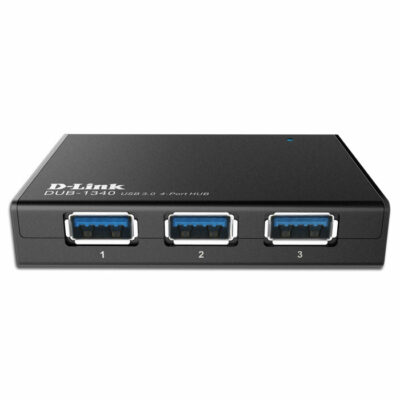 USB 3.0 Hub 4 ΘΥΡΩΝ  ΣΕ ΜΑΥΡΟ ΧΡΩΜΑ  D-LINK DUB-1340