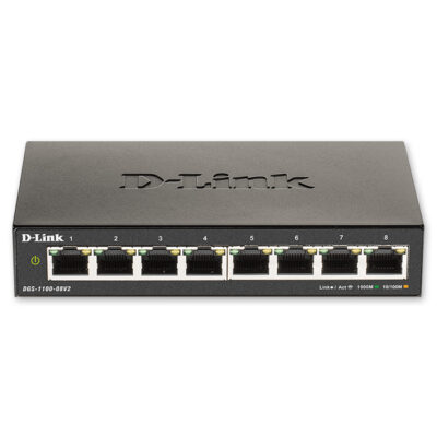 8-PORT SMART MANAGED GIGABIT DESKTOP SWITCH  D-LINK DGS-1100-08V2