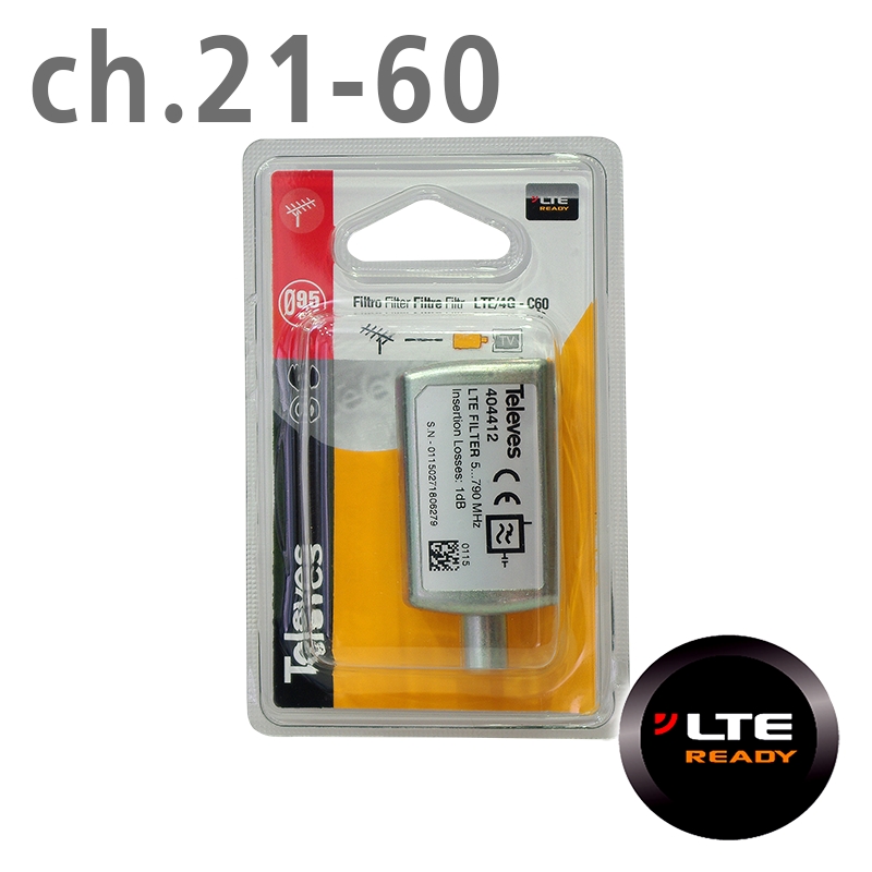 404412 ΦΙΛΤΡΟ LTE 4G (ch.21-60) TV 12-21-0005 TELEVES