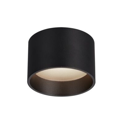 ΦΩΤΙΣΤΙΚΟ LED ΟΡΟΦΗΣ ΑΔΙΑΒΡΟΧΟ 220-240V 8W 3000K 457lm CRI>90 IP44 11cm ΜΑΥΡΟ  VK/02169/CE/B/W/10