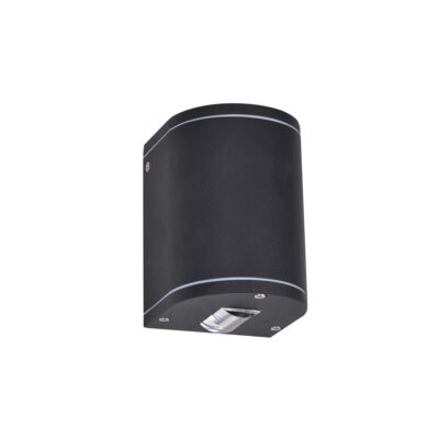 ΦΩΤΙΣΤΙΚΟ LED ΤΟΙΧΟΥ 220-240V 2x2W 4000K 37lm CRI>80 IP65 12X8.5X8cm ΜΑΥΡΟ VK/02175/WA/B/C VK