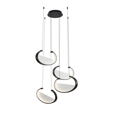 ΦΩΤΙΣΤΙΚΟ 4 ΦΩΤΟ LED 85W 3000K IP20 D:750 X H:1200 ΜΑΥΡΟ ADELE