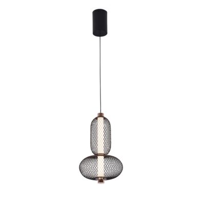 ΦΩΤΙΣΤΙΚΟ ΜΟΝΟΦΩΤΟ LED 9W 3000K IP20 D:220 X H:1700 ΜΑΥΡΟ ΧΡΥΣΟ MARGOT