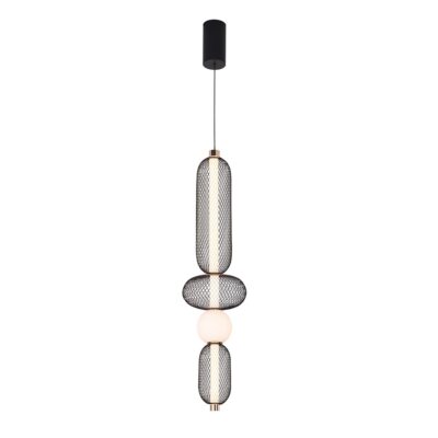 ΦΩΤΙΣΤΙΚΟ ΜΟΝΟΦΩΤΟ LED 19W 3000K IP20 D:220 X H:2215 ΜΑΥΡΟ ΧΡΥΣΟ MARGOT