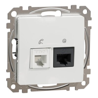 SEDNA DESIGN ΠΡΙΖΑ RJ45-RJ11 CAT5e UTP ΛΕΥΚΟ SDD111458 SCHNEIDER
