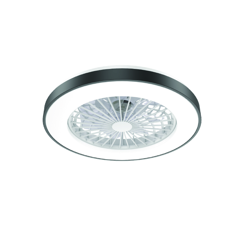 ΑΝΕΜΙΣΤΗΡΑΣ ΟΡΟΦΗΣ ΠΛΑΦΟΝΙΕΡΑ SMART ΜΑΥΡΗ DIMMABLE DC22W Φ50