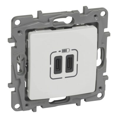 NILOE ΠΡΙΖΑ 2USB ΦΟΡΤΙΣΗΣ C+C 3000mA 764595 LEGRAND