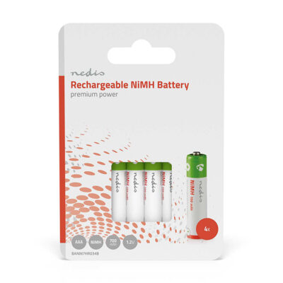 ΕΠΑΝΑΦΟΡΤΙΖΟΜΕΝΗ ΜΠΑΤΑΡΙΑ  ΑΑΑ Νi-MH 700 mAh 1.2V Ready to use σε blister 4 ΜΠΑΤΑΡΙΩΝ.