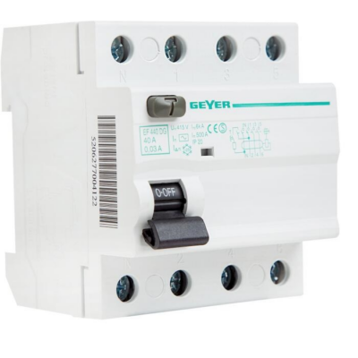 ΡΕΛΕ ΔΙΑΦΥΓΗΣ 4P 40A 30mA EF440DG GEYER