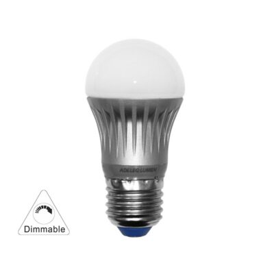 LED ΛΑΜΠΑ ΣΦΑΙΡΙΚΟ ΑΣΗΜΙ ΑΛΟΥΜΙΝ Ε27 5W ΝΤΙΜΑΡΙΖΟΜΕΝΟ ΨΥΧΡΟ 13-271509 LUMEN