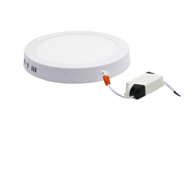 LED ΦΩΤ/ΚΟ ΕΠΙΤΟΙΧΟ ΑΛΟΥΜΙΝΙΟΥ ΣΤΡΟΓΓΥΛΟ 18W 3000K ΛΕΥΚΟ 21-01831000 LUMEN