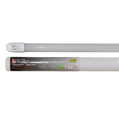 LED ΛΑΜΠΑ ΓΥΑΛΙΝΗ T8 120cm 18W 230V ΔΙΠΛΗΣ ΤΡΟΦΟΔΟΣΙΑΣ ΘΕΡΜΟ