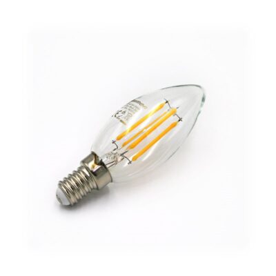 LED ΛΑΜΠΑ COG ΚΕΡΑΚΙ ΔΙΑΦΑΝΟ Ε14 4W 230V ΨΥΧΡΟ 13-140140 LUMEN
