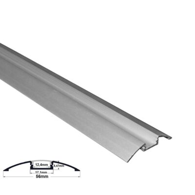 ΠΡΟΦΙΛ ΕΠΙΤΟΙΧΟ 1μ ΟΒΑΛ ΓIA ΤΑΙΝΙΕΣ εως12mm w:56 h:10 ΑΛΟΥΜ 30-0520 LUMEN
