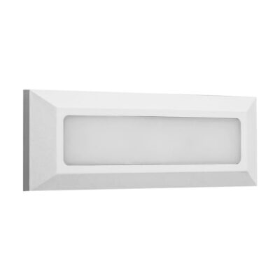 LED ΦΩΤΙΣΤ PC ΕΠΙΤOIXO ΟΡΘΟΓΩΝΙΟ 4W 3000Κ IP65 ΛΕΥΚΟ 3-970 LUMEN