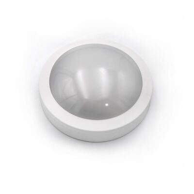 LED ΠΛΑΦΟΝIΕΡΑ PC ΣΤΡΟΓΓΥΛΗ Φ170mm 8W 3000Κ IP65 ΛΕΥΚΗ 3-917080 LUMEN