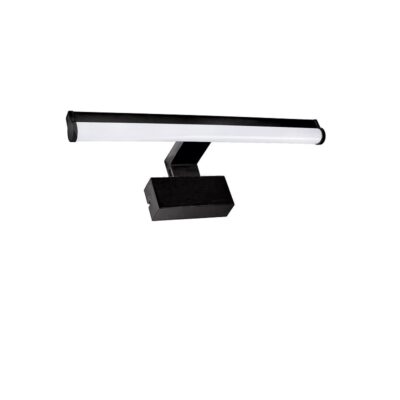 LED ΦΩΤΙΣΤ.ΛΟΥΤΡΟΥ ΣΤΡΟΓΓΥΛΟ ΑΛΟΥΜΙΝΙΟ&PC 80cm 12W IP44 CCT ΜΑΥΡΟ 3-0801281 LUMEN