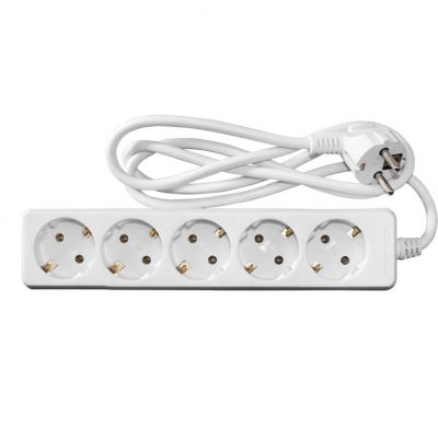 ΠΟΛΥΠΡΙΖΟ ΜΕ ΚΑΛΩΔΙΟ 3x1mm² 1.5μ 5 ΣΟΥΚΟ ΛΕΥΚΟ 15-311550 LUMEN